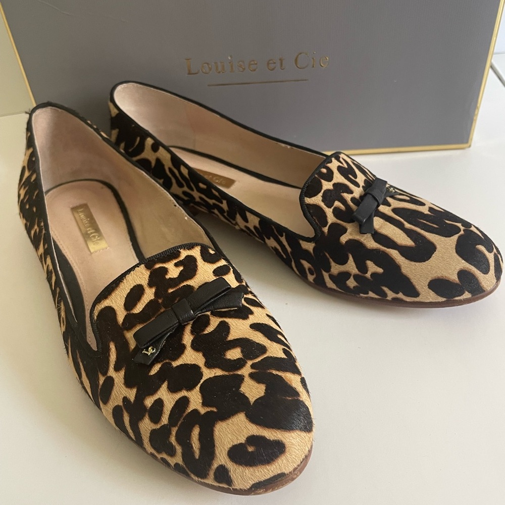 Louise et Cie Leopard Print Loafers